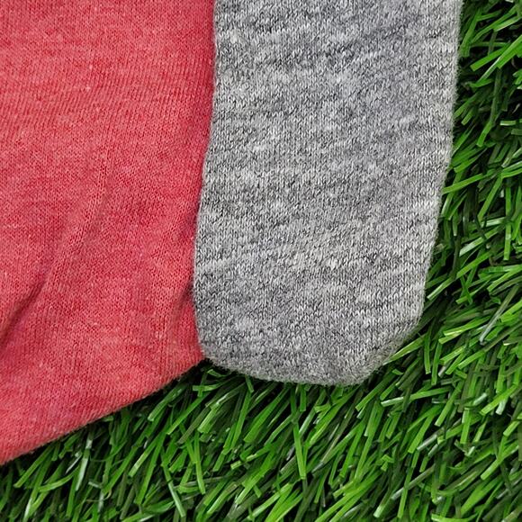 Vintage 80s Russell Athletic Reversible T-Shirt XS/S 16x27 Pinkish Red Gray USA - Picture 4 of 11